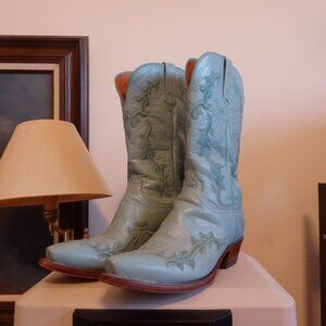 Turquoise LUCCHESE 1883 cowboy boots 10 C  Great shape